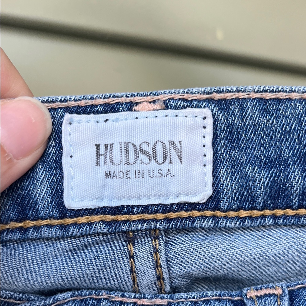EUC Hudson Jeans Distressed Blue Skinny Jeans - Picture 2 of 16